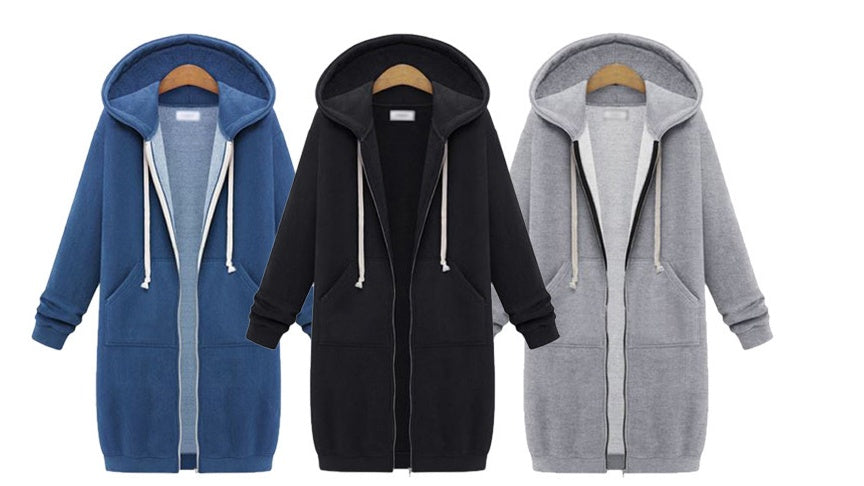Hooded Long-sleeved Winter Sweater Women&