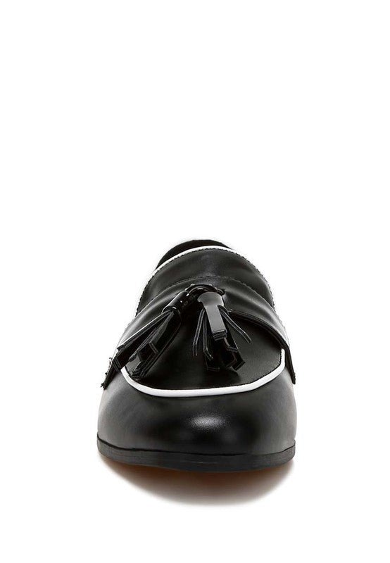 Mythos Dual Tone Tassel Loafers - Loving It Shop