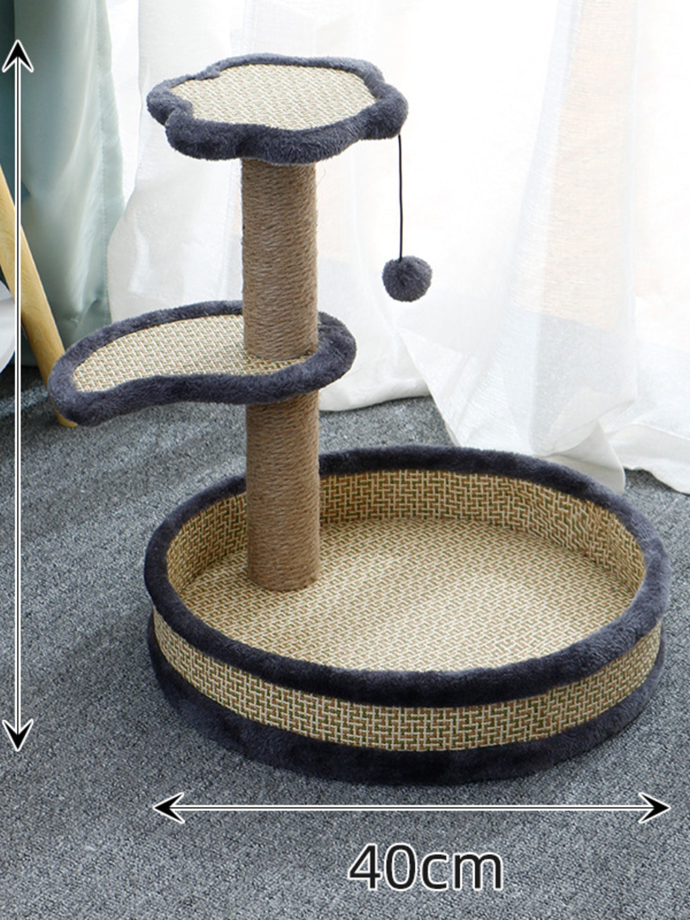 Cat Scratching Post with Cat Bed and Toy - Loving It Shop