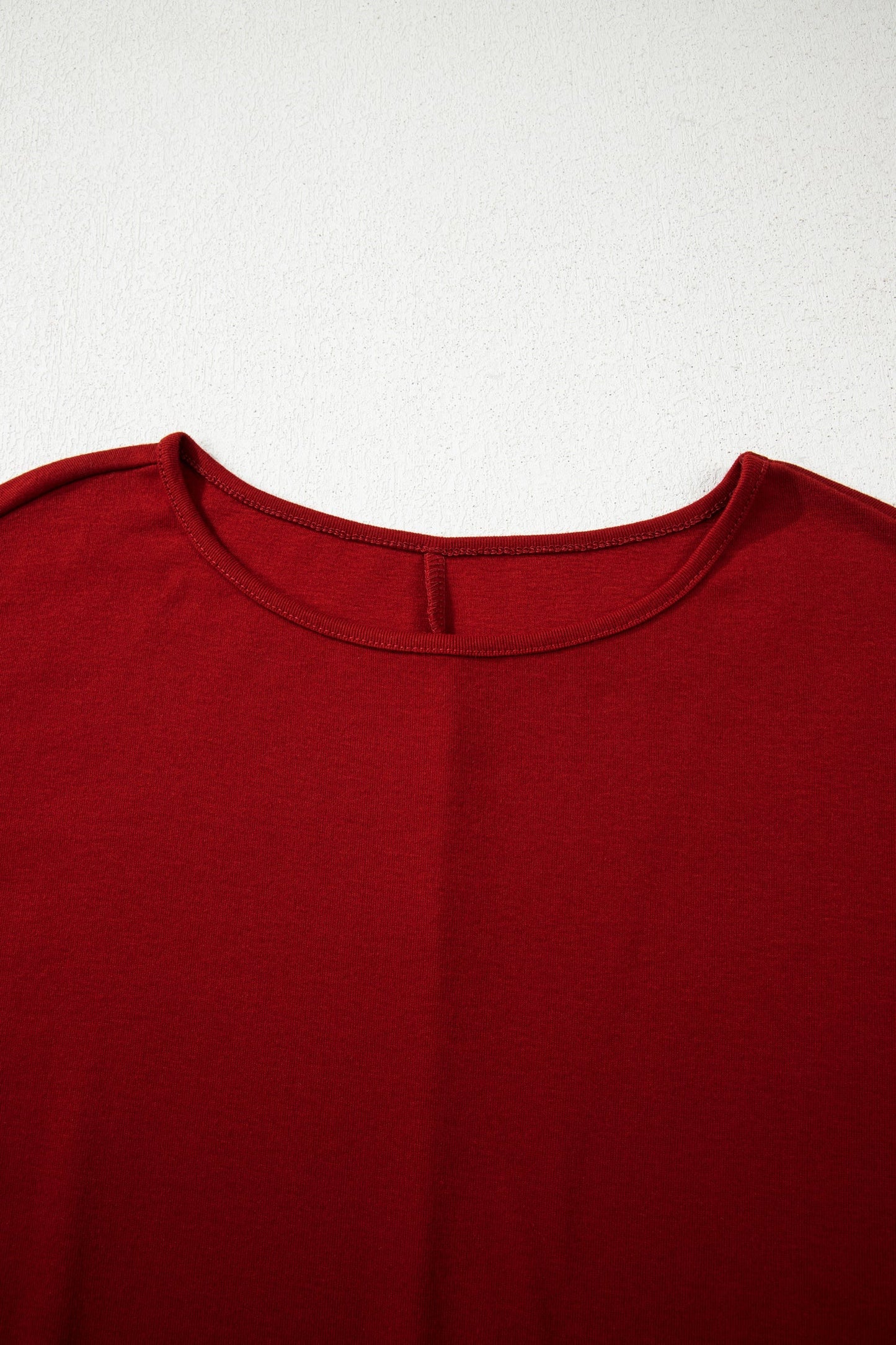 Red Dahlia Solid Color Extended Cuffs Long Sleeve Top