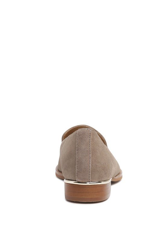 Anna Suede Leather Loafers - Loving It Shop