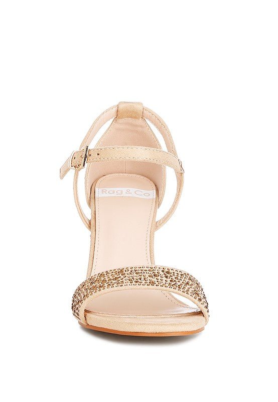 Navoli Rhinestones Embellished Sandals - Loving It Shop