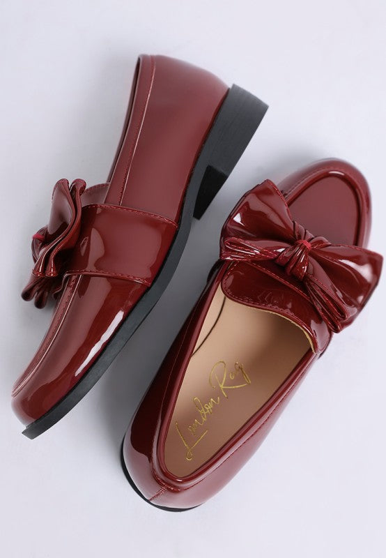 Araminta Classic Chunky Bow Loafers