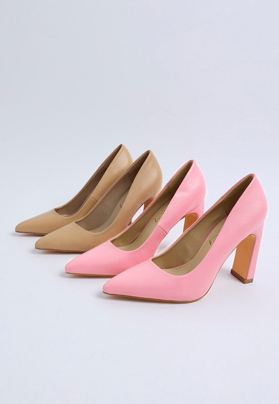 Shacarri Faux Leather Pumps