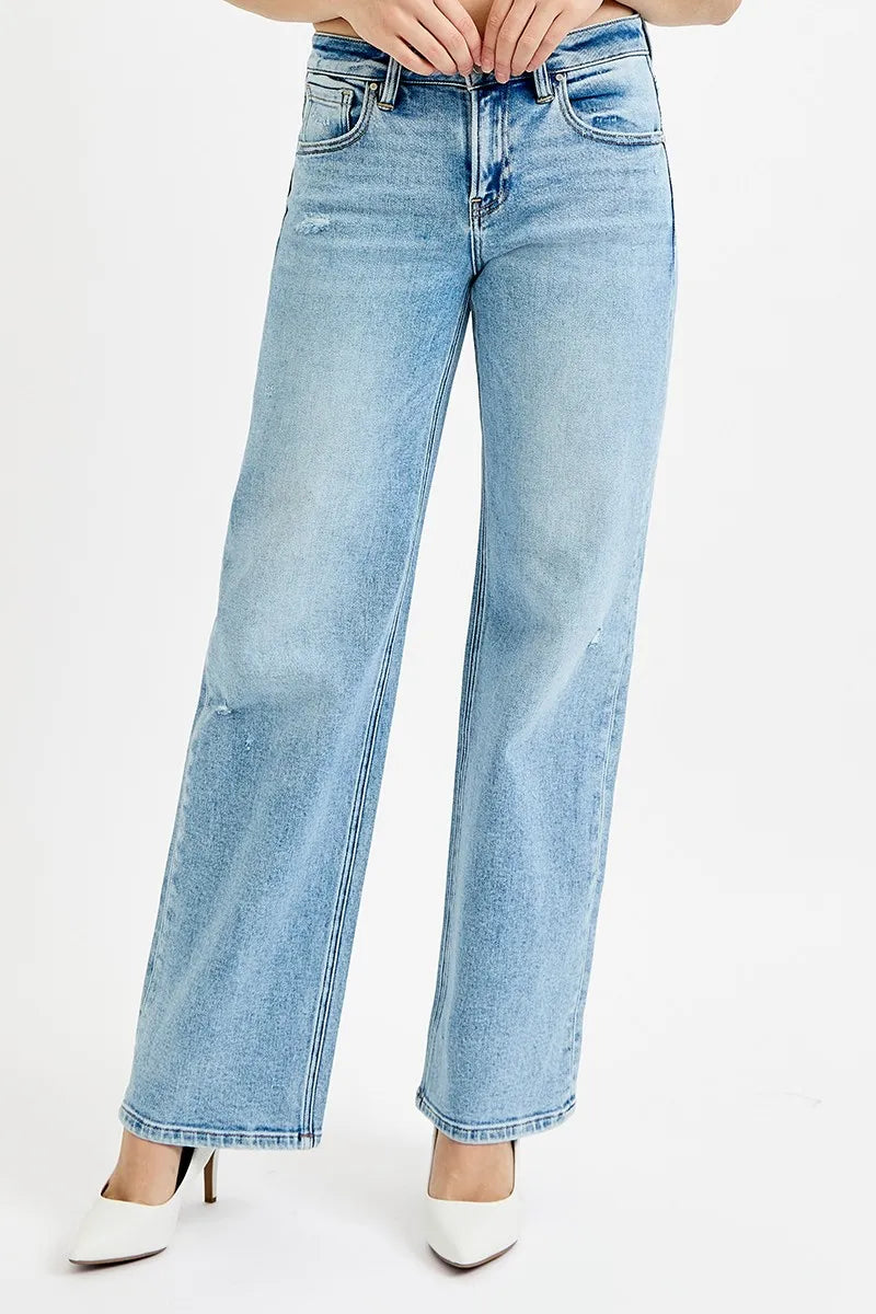 Full Size Low Rise Ankle Boyfriend Distressed Jeans Plus Size