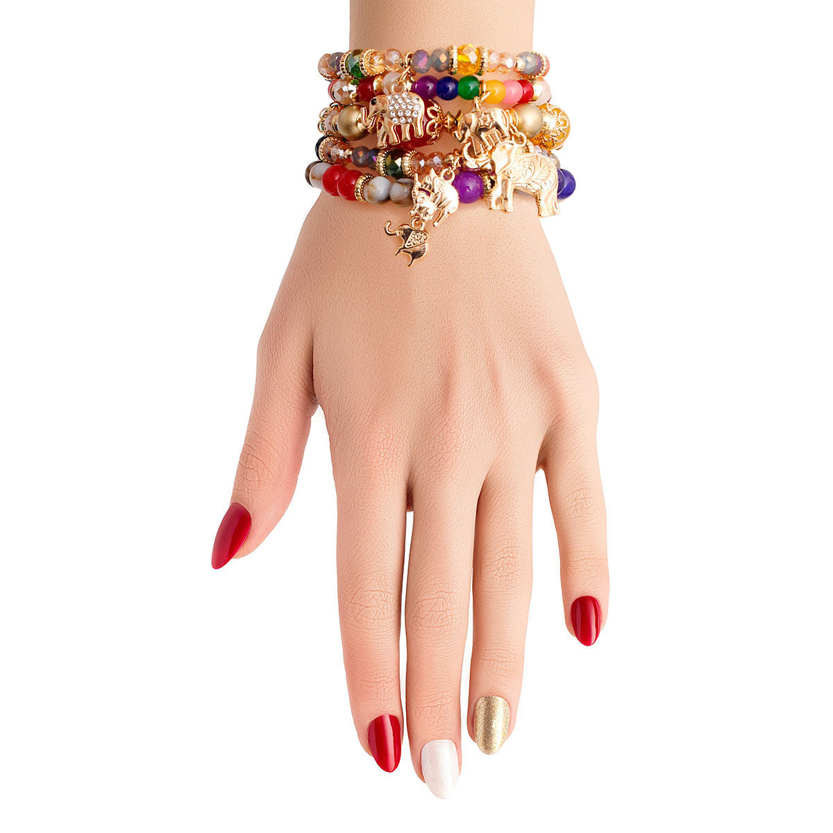 Bead Elephant Bracelets Multi Color Trendy Fashion Jewelry Accessories