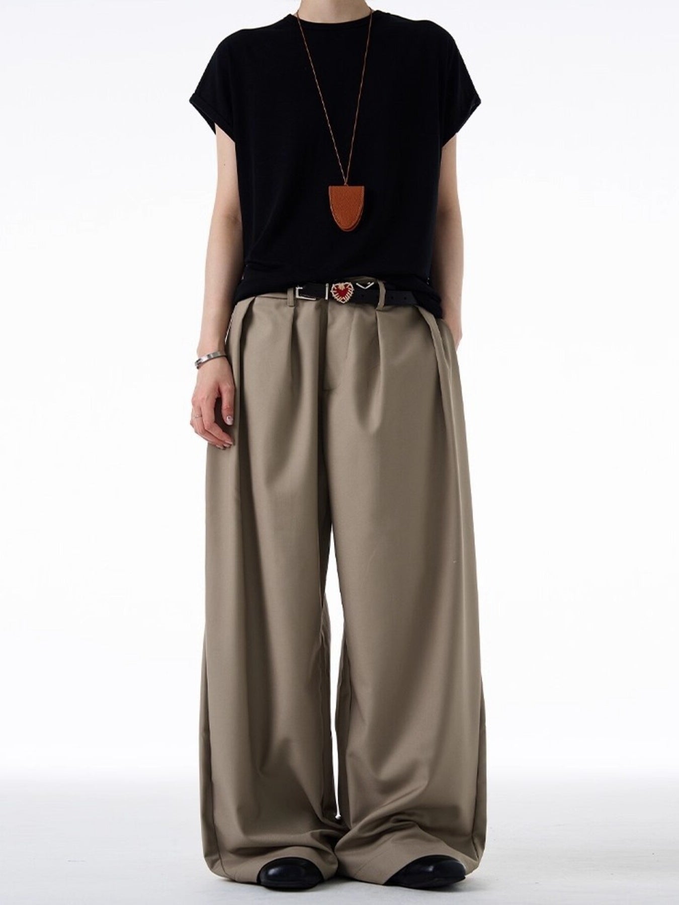 Men's Plus Size Wide Leg Pants