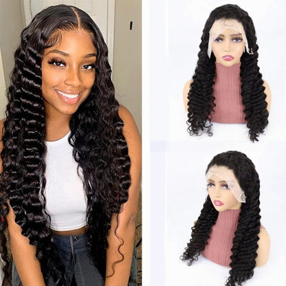 Simple Solid Color Half Lace Hair Cover Human Wigs