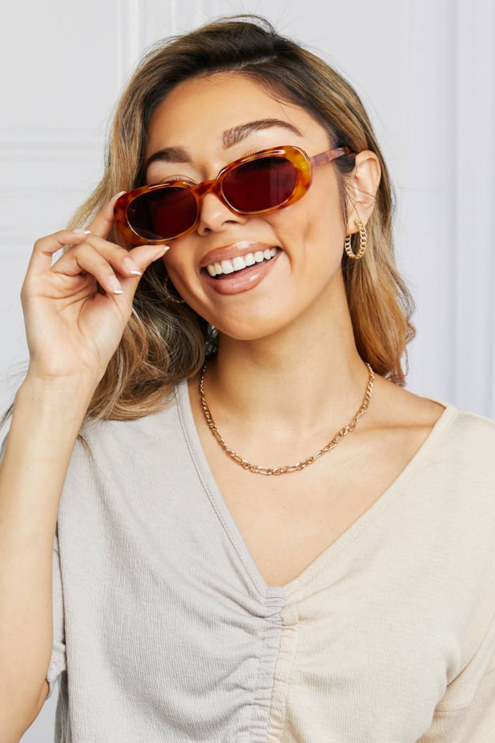 Oval Full Rim Sunglasses - Loving It Shop