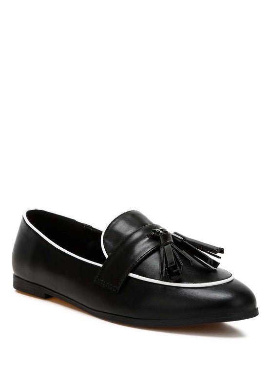 Mythos Dual Tone Tassel Loafers - Loving It Shop