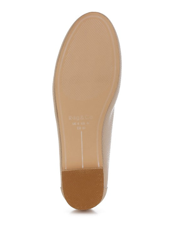 Taranis Monochromatic Horsebit Loafers