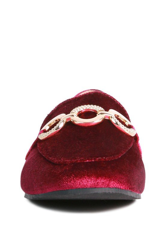 Croc Textured Metal Show Detail Loafers - Loving It Shop