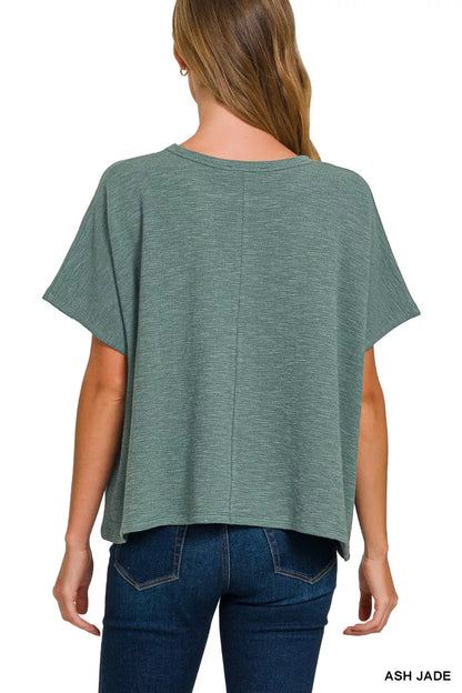 Cotton Slub Oversize Tee