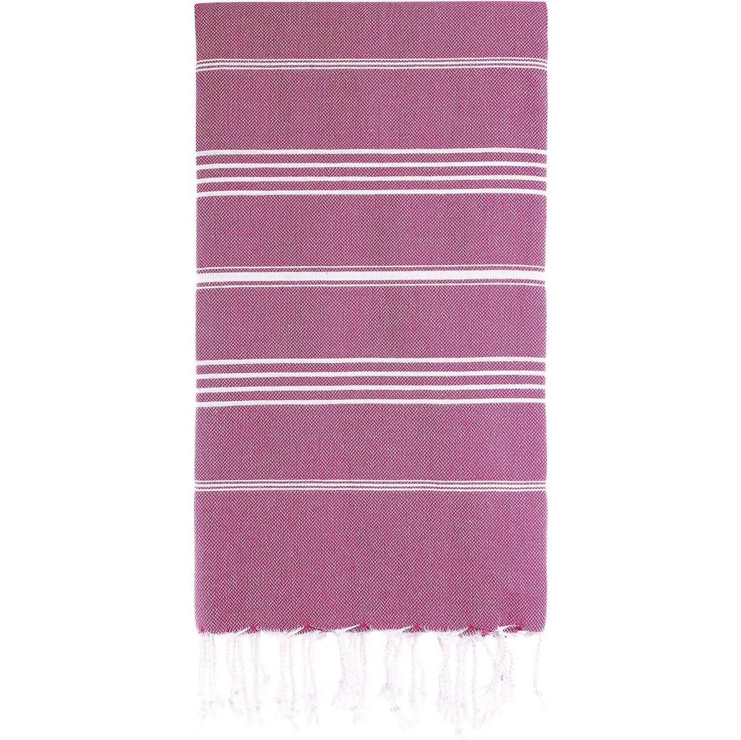 Cacala Pure Series Lightweight 100% Turkish Cotton Super Soft Peshtemal Luxury Bath Towel