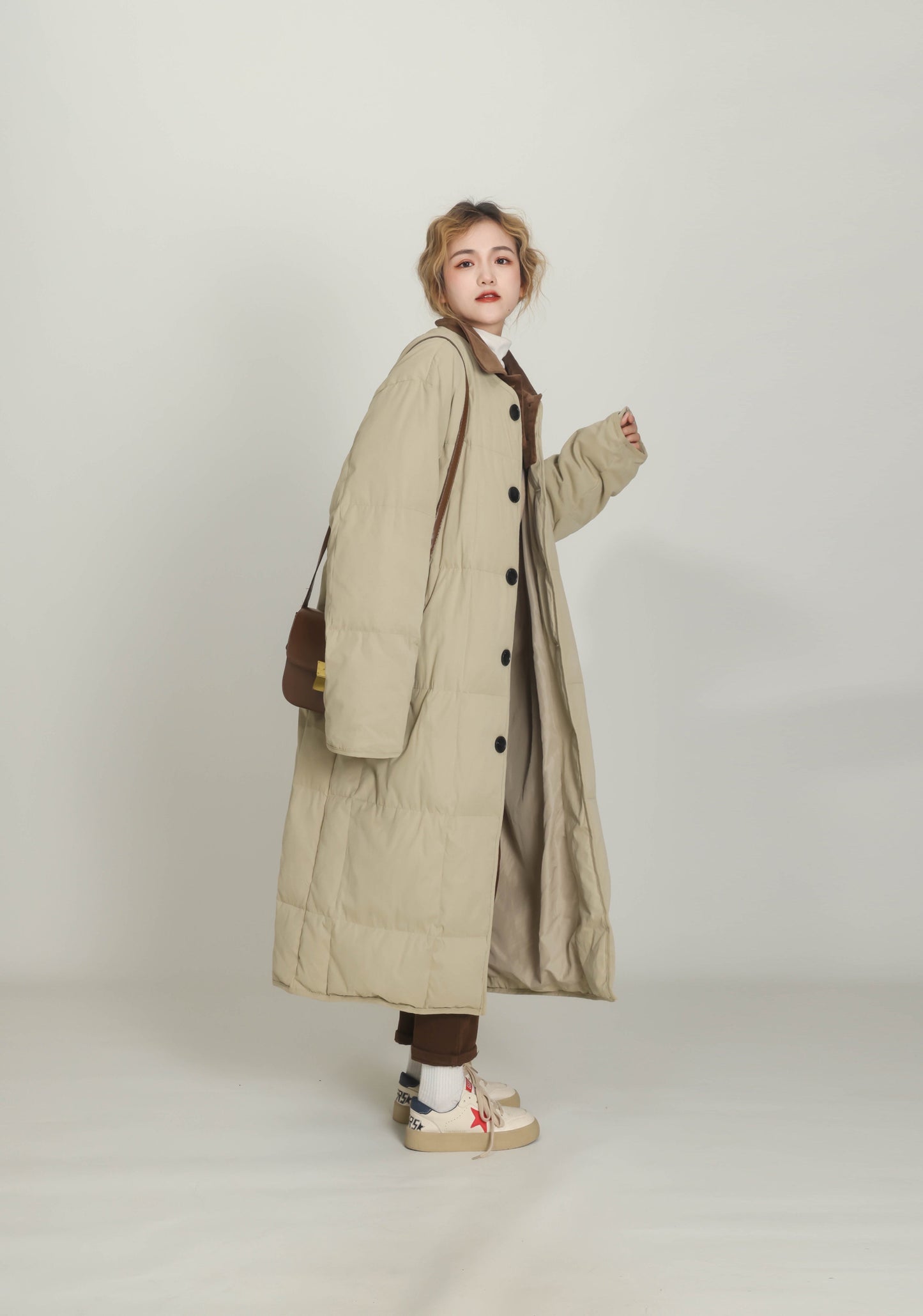 Winter New Cotton Jacket, Casual And Loose Fit, Knee Length Short Down Jacket