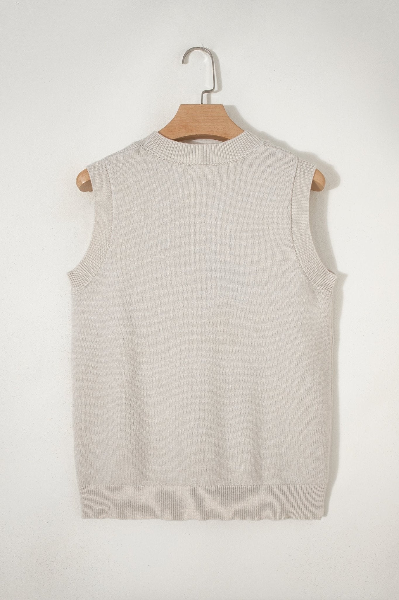 Parchment American Flag Sleeveless Sweater - Loving It Shop