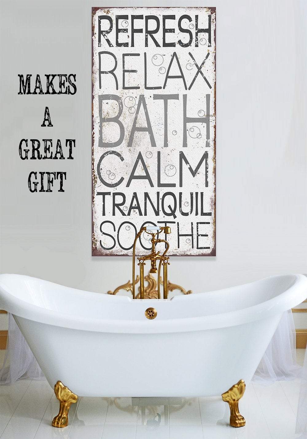 Calm Bath - Canvas