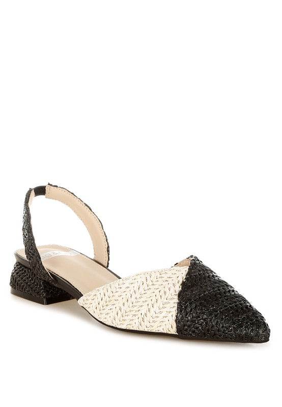 Kinjay Pointy Toe Slingback Sandals