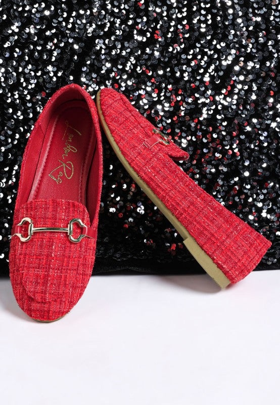 Drairi Horsebit Detail Tweed Loafers