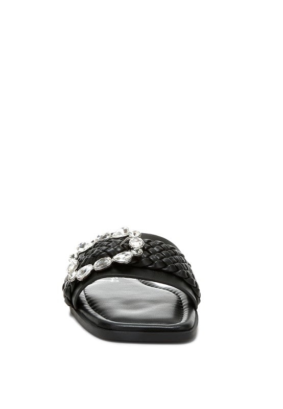 Hazbin Diamante Flat Sandals