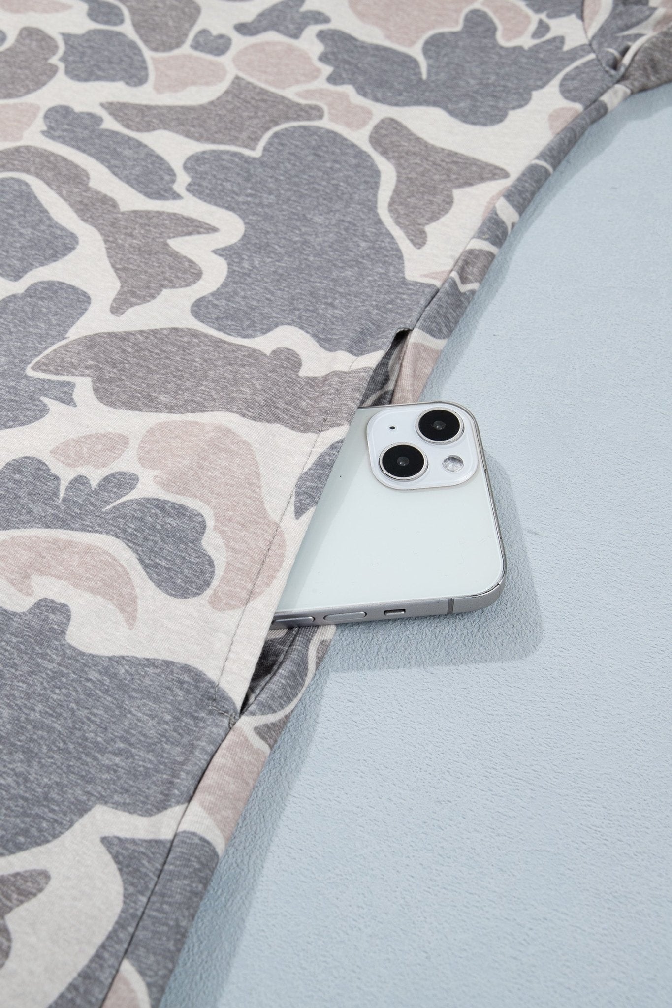 Multicolour Camouflage Print Short Sleeve Drop Shoulder Side Slit Casual Dress - Loving It Shop
