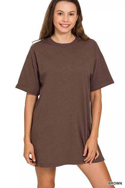 Short Sleeve Mini Tee Dress