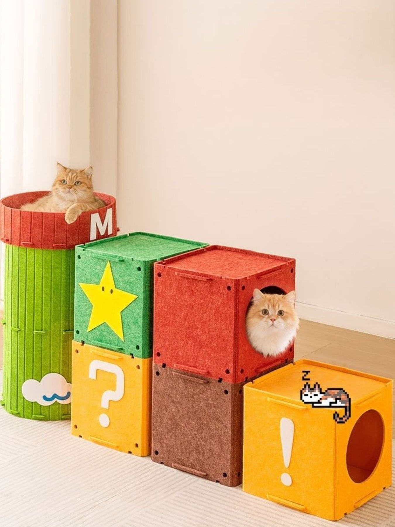 Interactive Cube Cat House & Tunnel System - Loving It Shop
