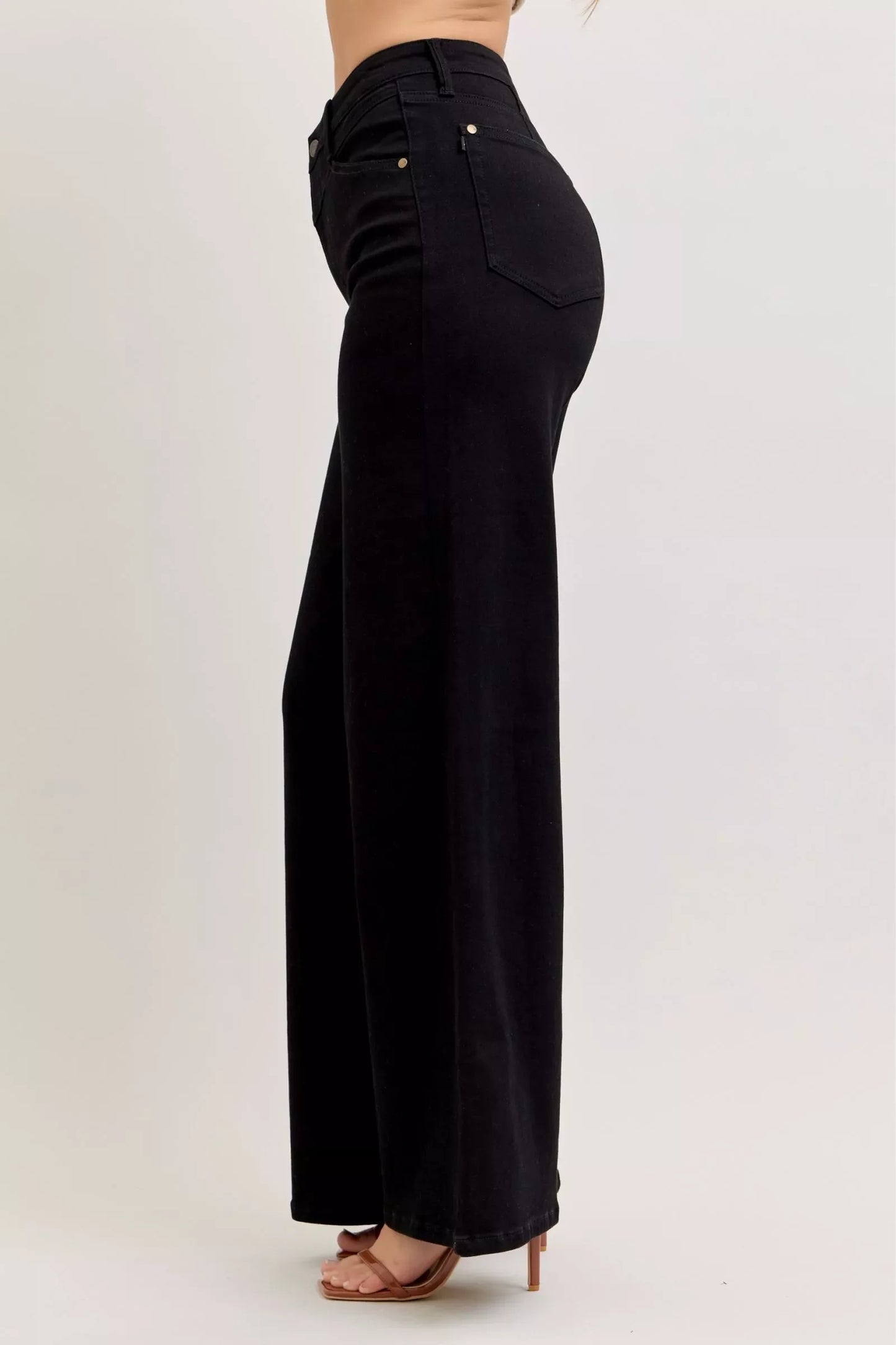 High-Waisted Wide Leg Jeans