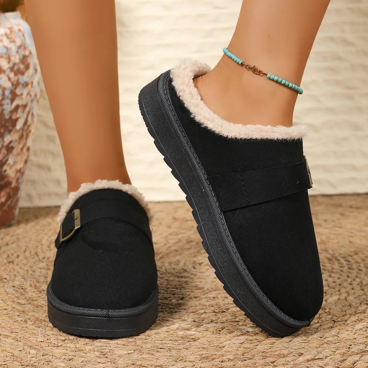 Round Toe Platform Slippers - Loving It Shop