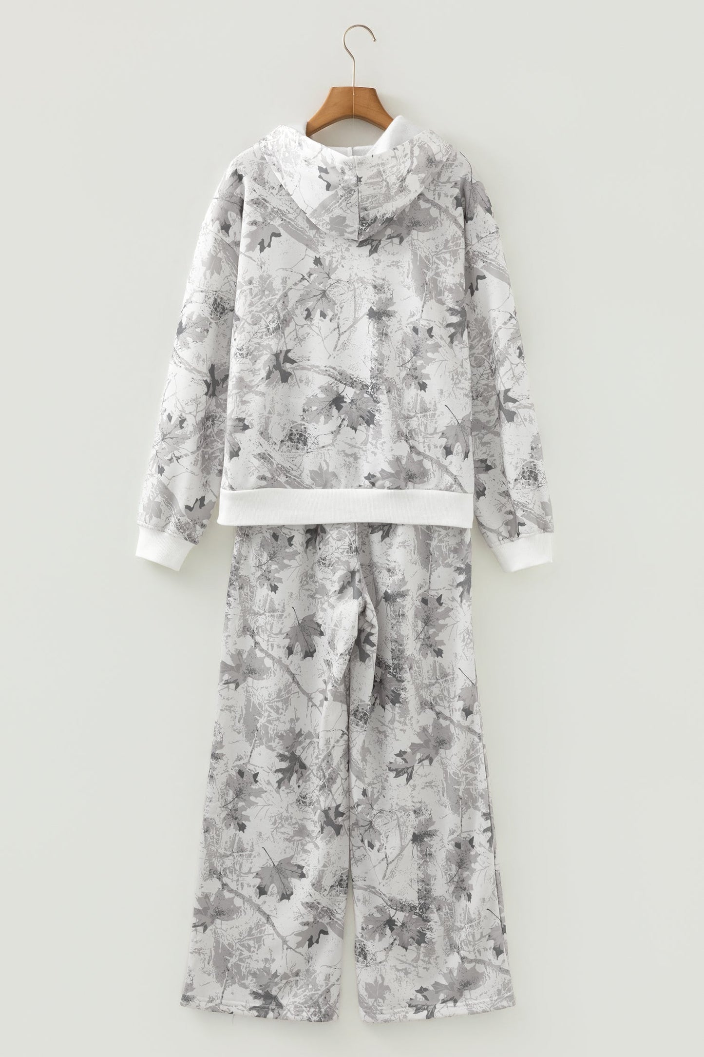 Light Grey Light Woodland Camo Classic Hoodie and Sweatpants Set