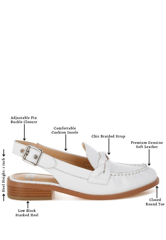 Jemykin Genuine Leather Loafer Sandals - Loving It Shop