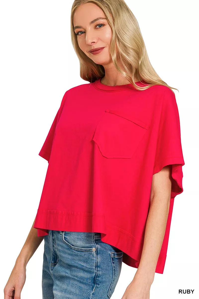 Exposed Seam Boxy Top