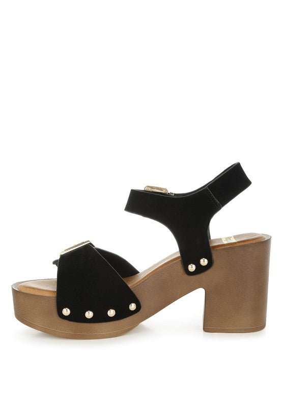 Lhasa Real Suede Leather Clog Sandals - Loving It Shop