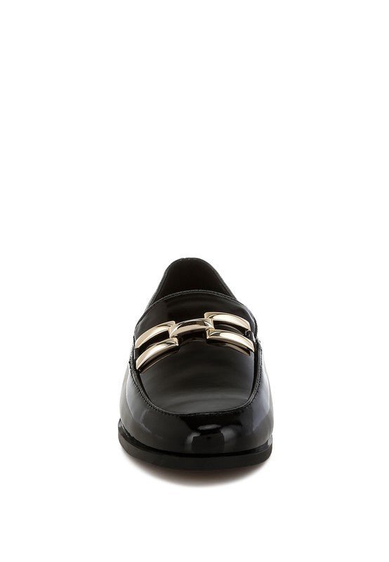 Revanta Patent Faux Leather Loafers - Loving It Shop