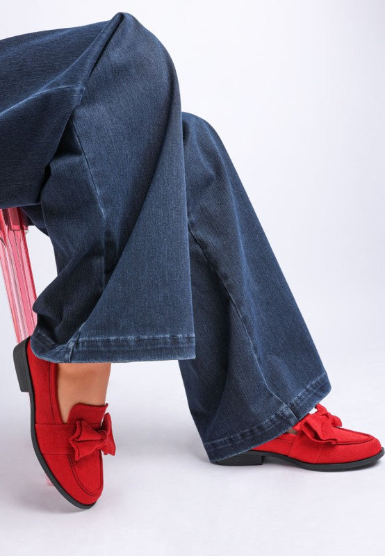Havisham Bow Accent Heeled Loafers