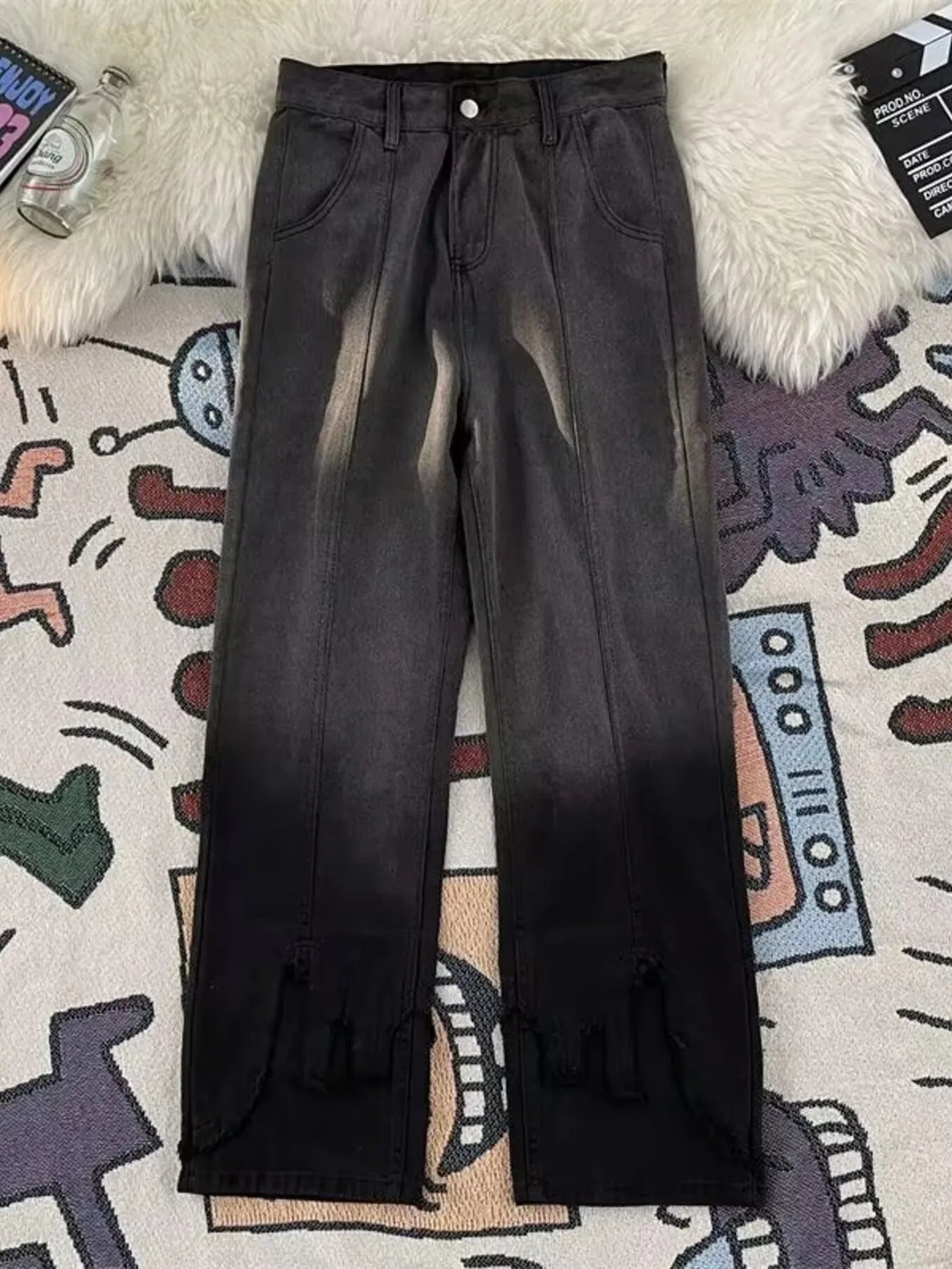 Men's Full Size Wide Leg Jeans Plus Size