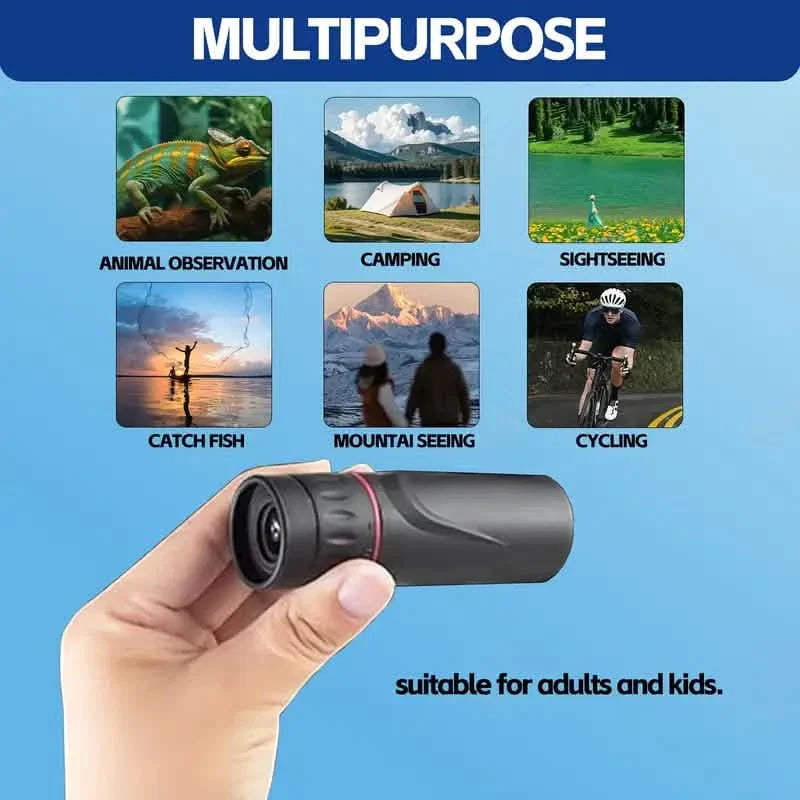 8X Portable Monocular – Pocket-Sized for Outdoor Adventures &amp; Travel