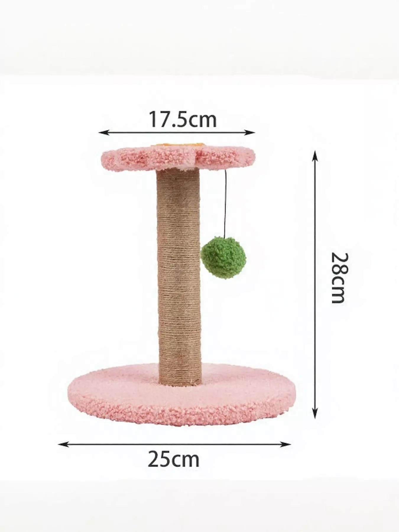 Flower - Shaped Cat Scratching Post with Plush Base - Loving It Shop