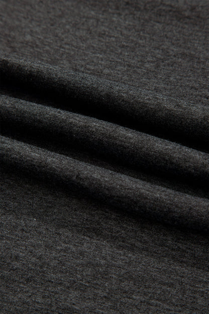 Carbon Grey YEE HAW Boots STATE OF MIND Fringed Sleeve Tee
