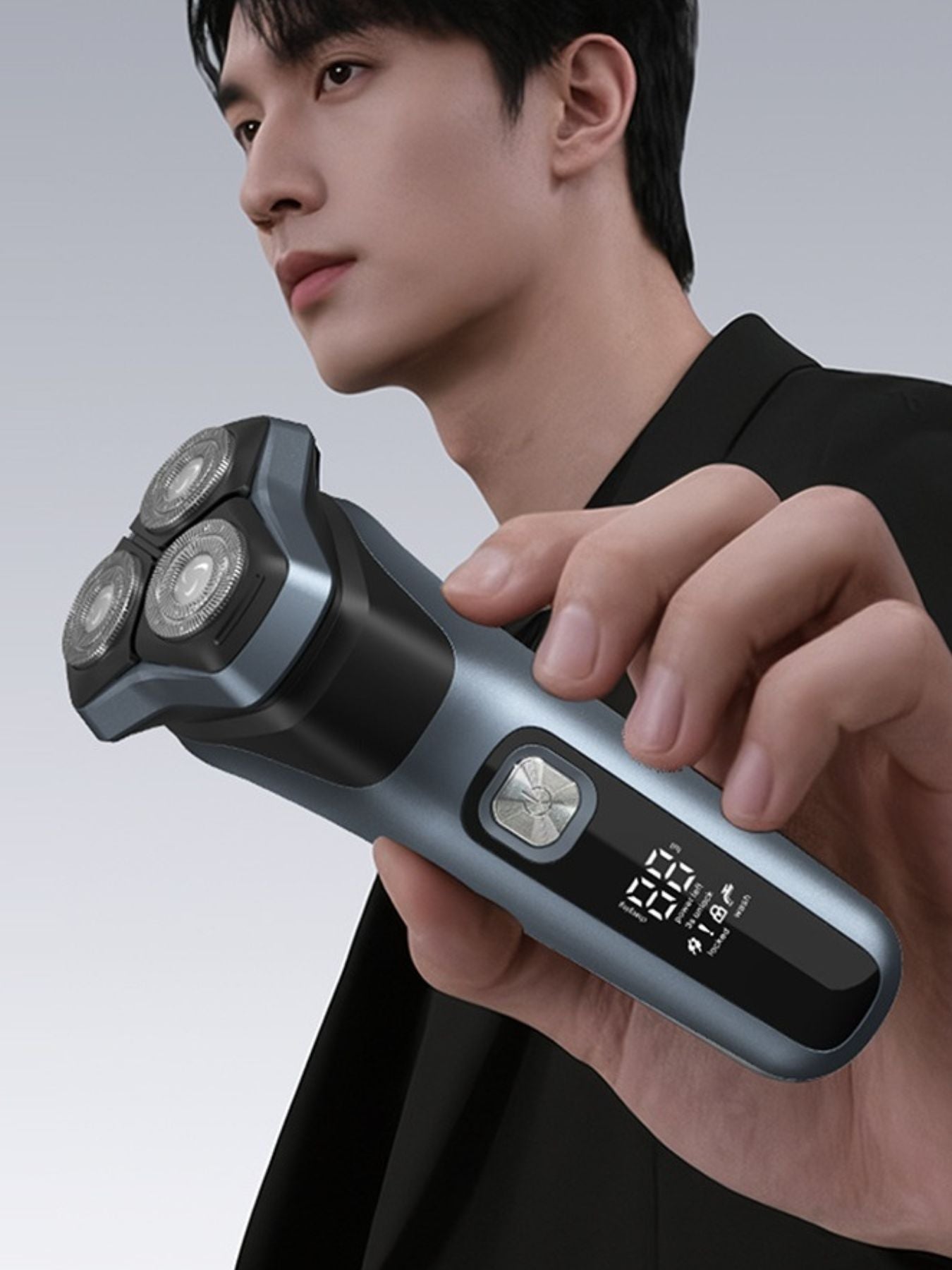 Rechargeable Rotary Electric Shaver with LED Display - Loving It Shop