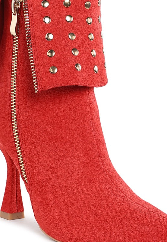 Kolara Studded Foldover Boots