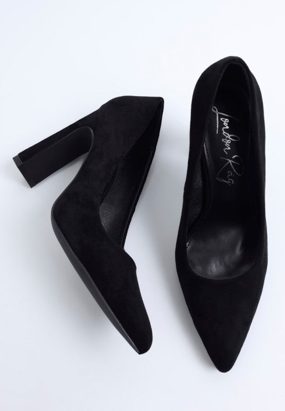 Uboa Slim Block Heel Pumps