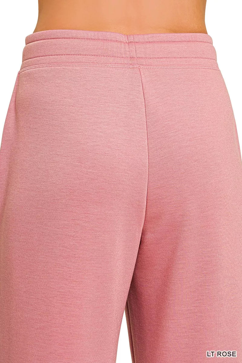 Drawstring Scuba Joggers with Pockets