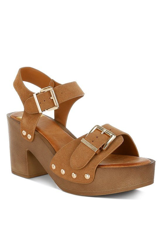 Lhasa Real Suede Leather Clog Sandals - Loving It Shop