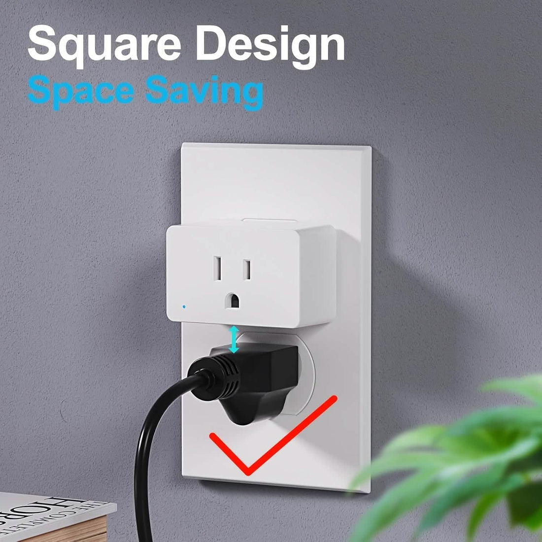 2-Pack: WiFi Smart Plug – 15A, Timer &amp; App Control, Works with Alexa &amp; Google Home