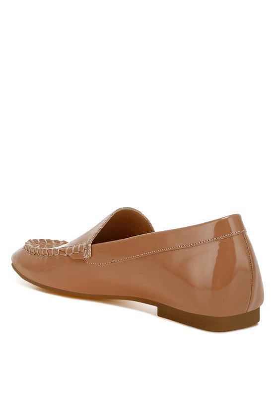 Dama Patent Pleather Loafers - Loving It Shop