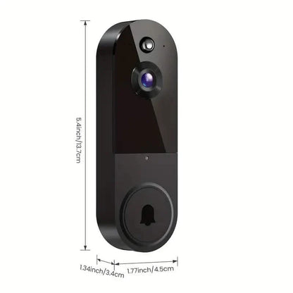 1080P HD Smart Doorbell Camera with AI Detection &amp; Night Vision