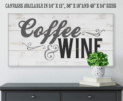 Coffee &amp; Wine - Canvas