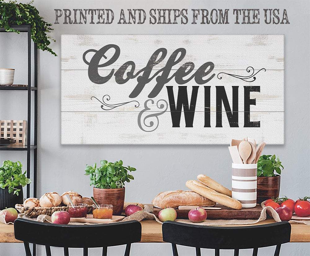 Coffee &amp; Wine - Canvas