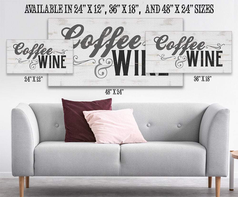 Coffee &amp; Wine - Canvas